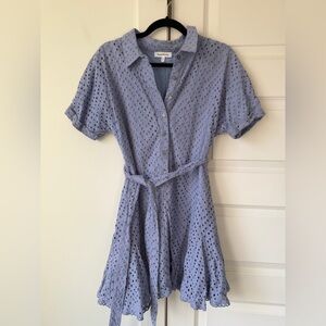 Heartloom Lavender Eyelet Midi Dress